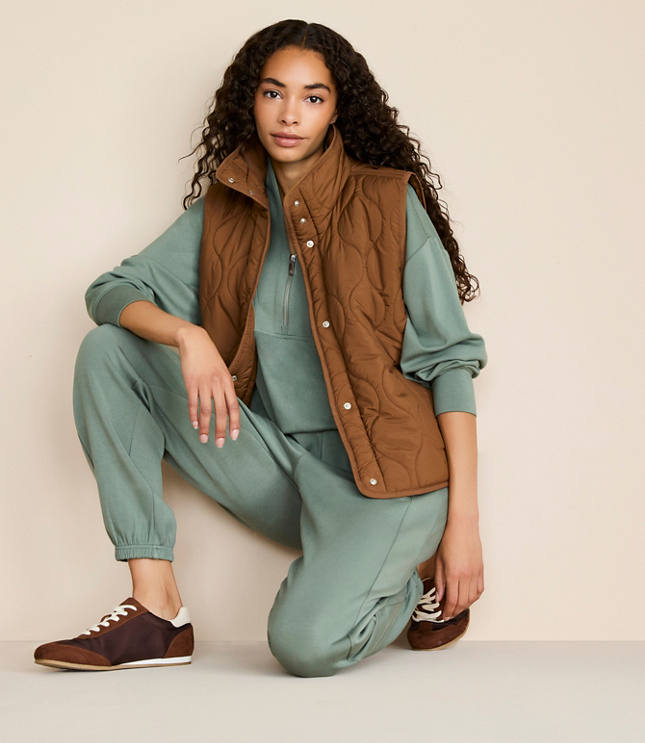 Lou & Grey Quilted Pocket Vest