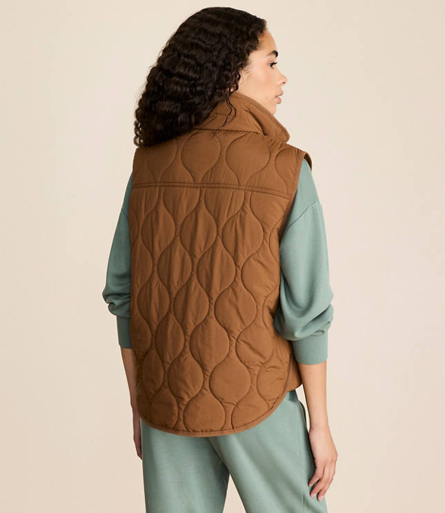 Lou & Grey Quilted Pocket Vest
