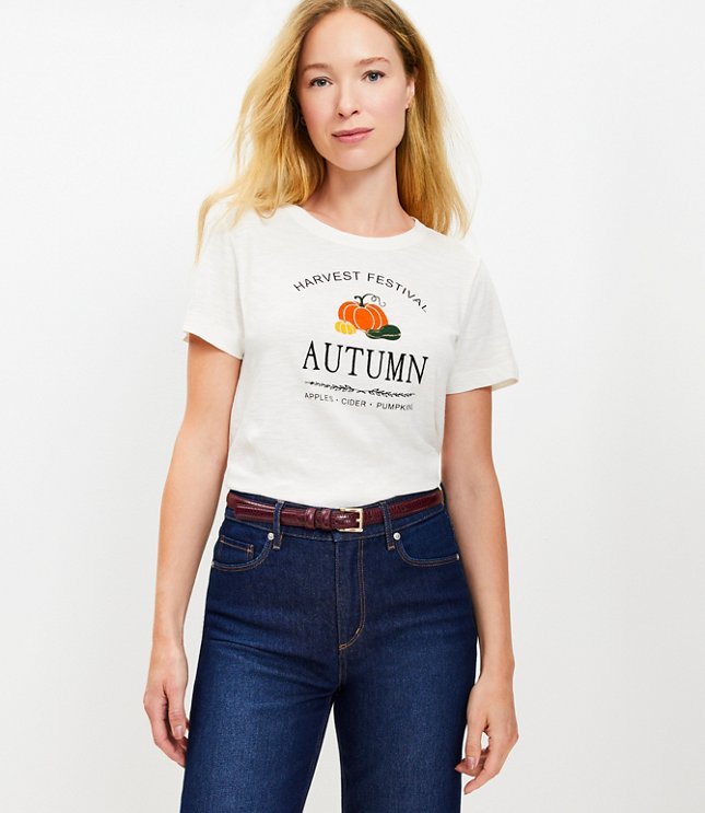 Autumn Festival Everyday Crew Tee - Whisper White