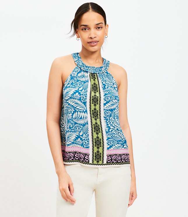 トップス S halter flow tops theredthered THEREDTHREAD / ザレッドスレッド】S halter flow tops