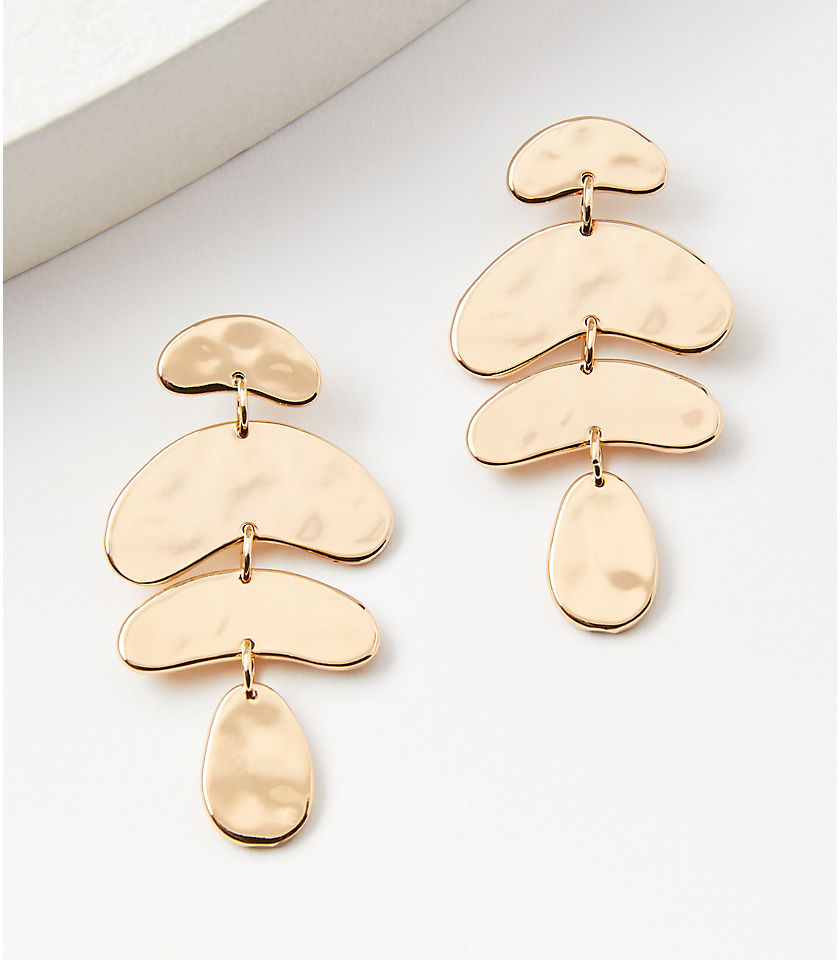 Molded Abstract Drop Earrings