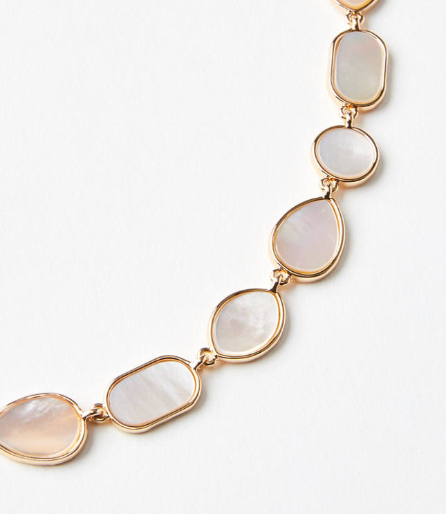 Mother Of Pearl Statement Necklace