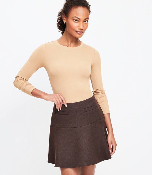 Lined Mini Skirts Loft