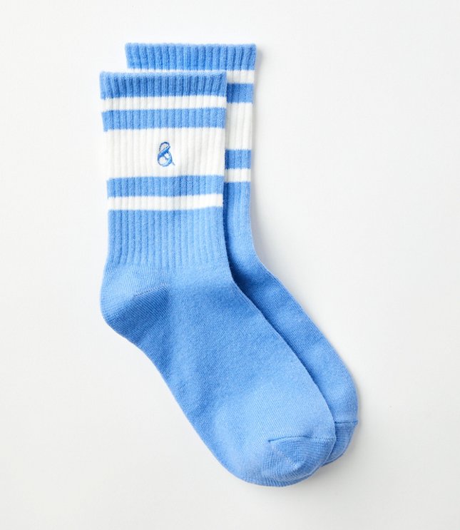 Lou & Grey Varsity Stripe Crew Socks