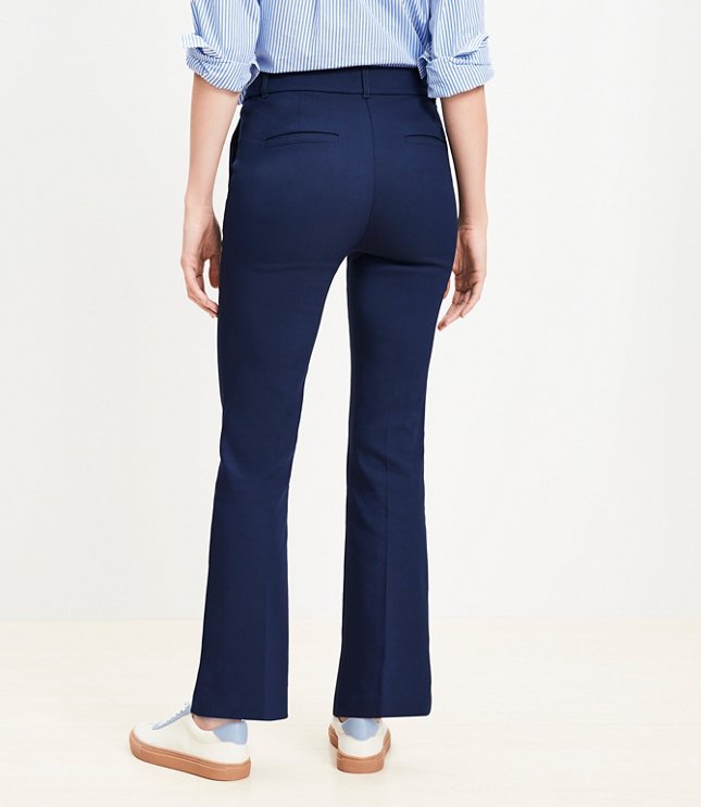 Petite Sutton Ankle Flare Pants Texture