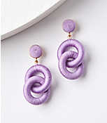 Fabric Link Drop Earrings carousel Product Image 1
