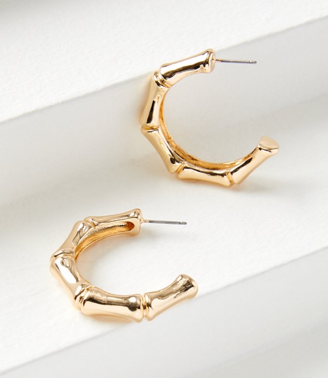 Enamel Hoop Earrings