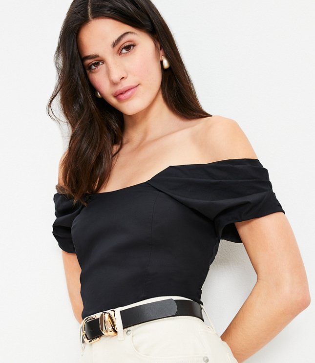Structured Off The Shoulder Top