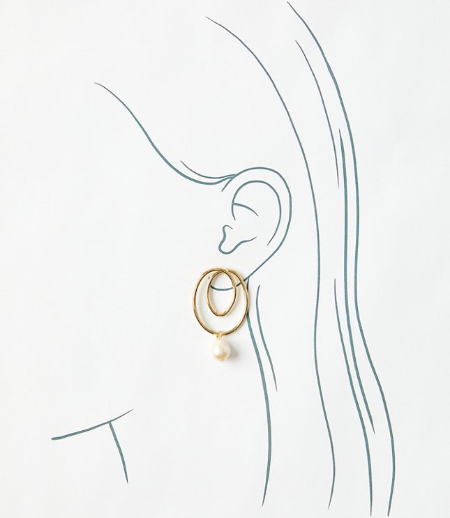 Enamel Hoop Earrings