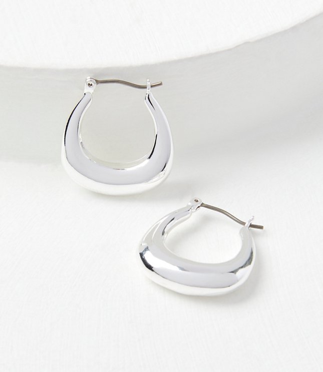 Triangle Metal Hoop Earrings