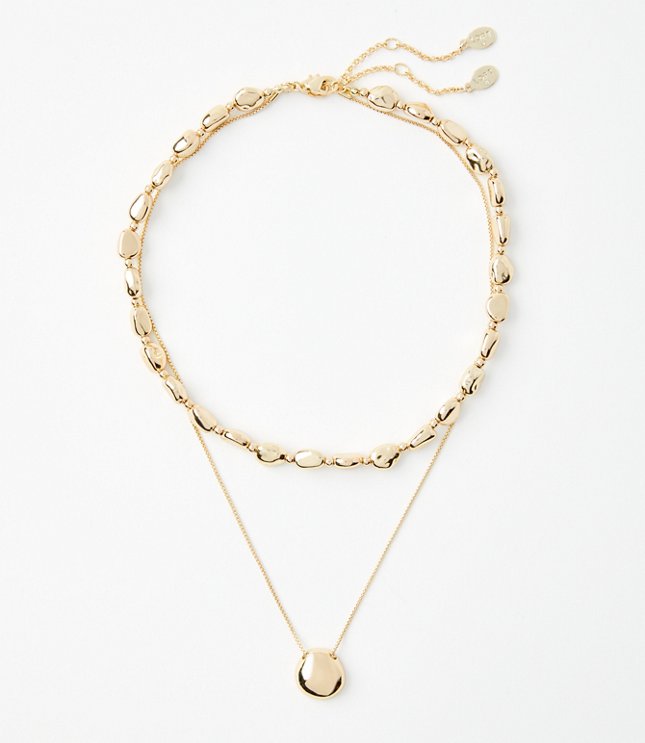 Textured Chain Link Necklace