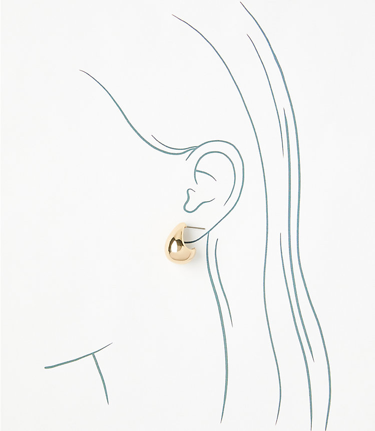 Metallic Teardrop Earrings image number null