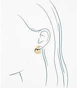 Metallic Teardrop Earrings carousel Product Image 2