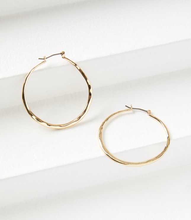 Enamel Hoop Earrings