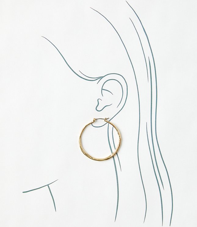 Enamel Hoop Earrings