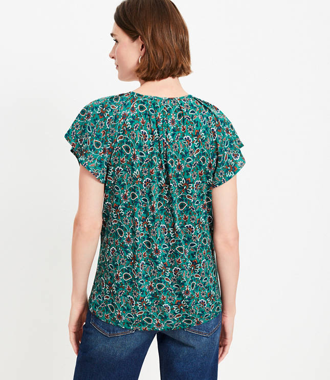 Bloom Yellow Green Relaxed Fit Top