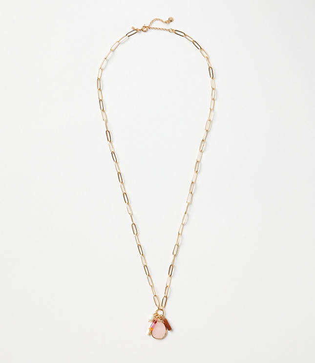 Oversized Chain Link Statement Necklace - Goldtone