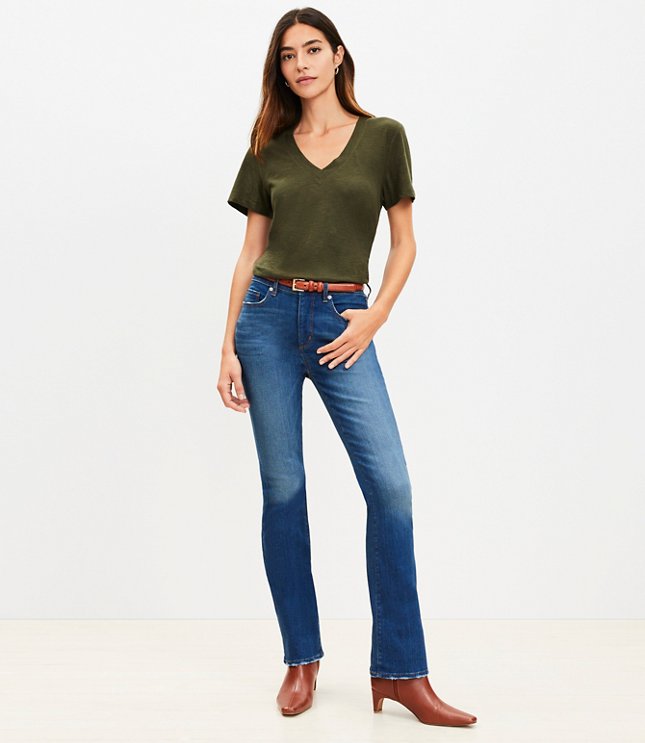 Mid Rise Boot Jeans in Classic Mid Wash