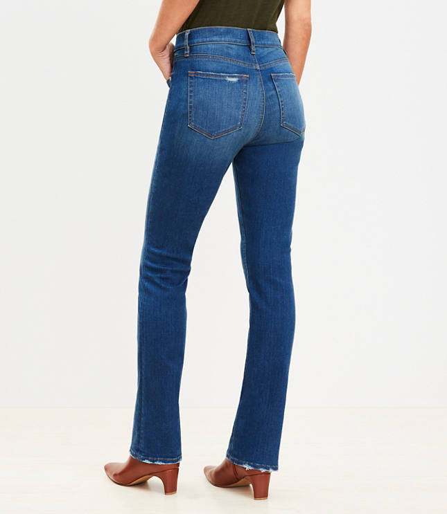 mid rise washed jeans