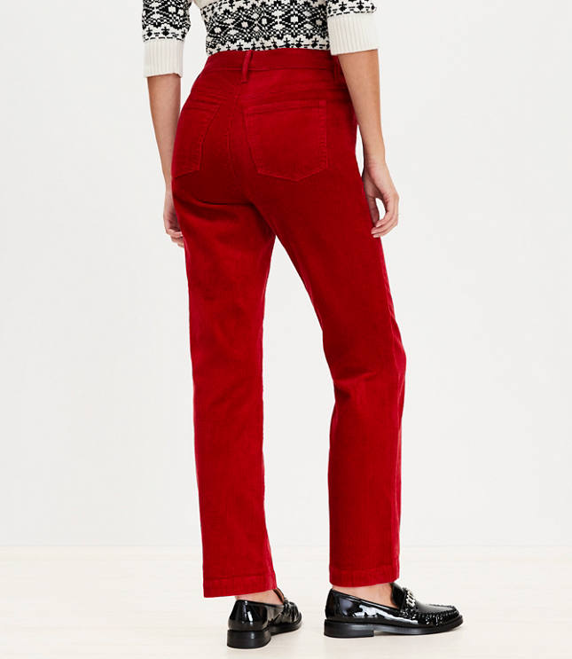 Curvy Straight Corduroy Pants