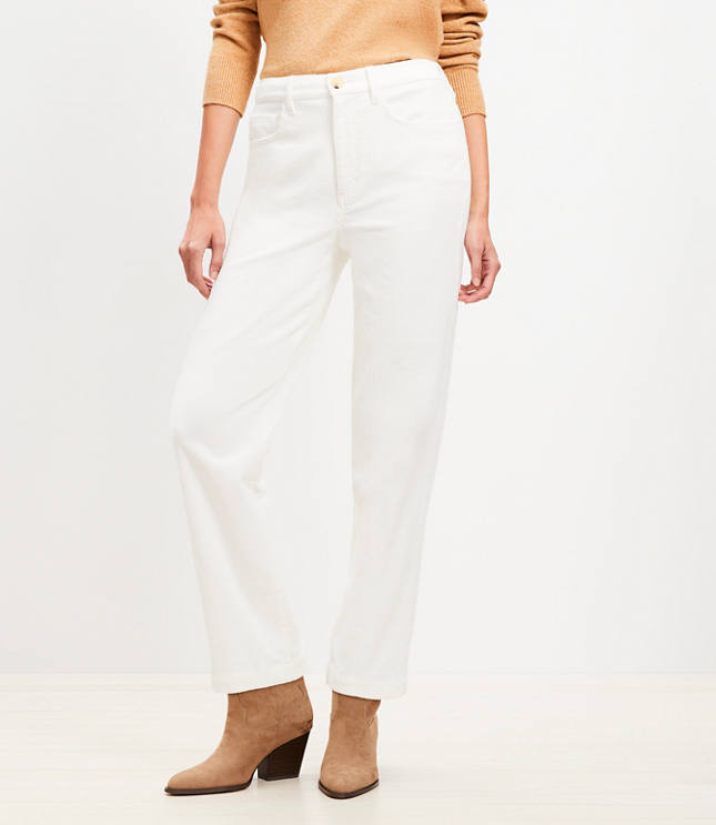 Curvy Straight Corduroy Pants