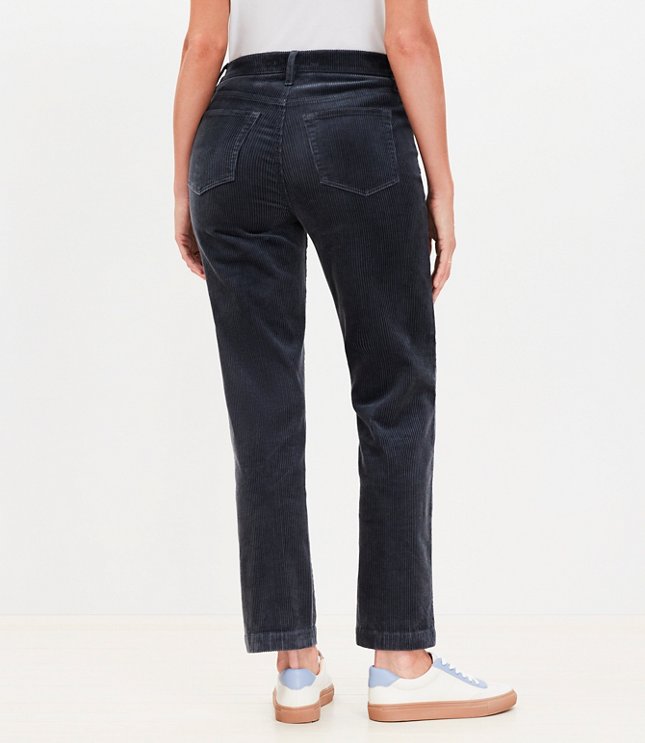 Curvy Straight Corduroy Pants