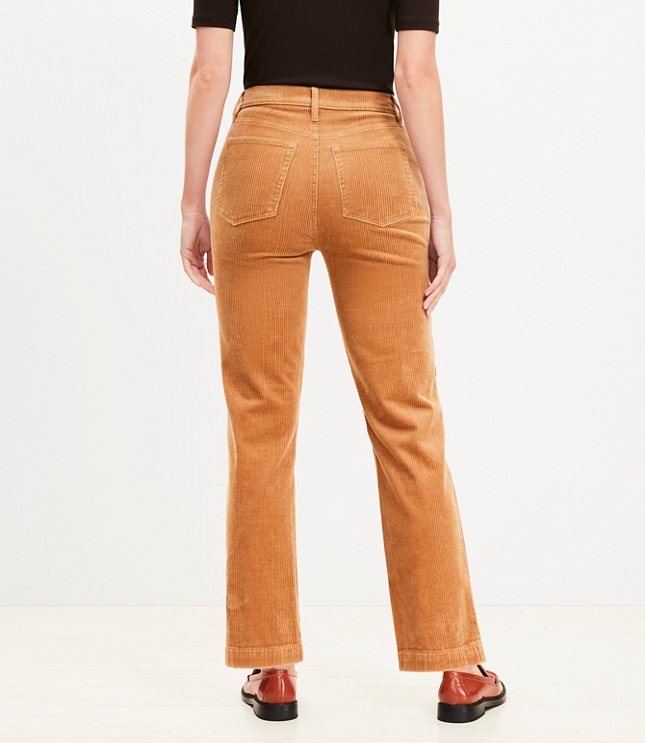 Curvy Straight Corduroy Pants