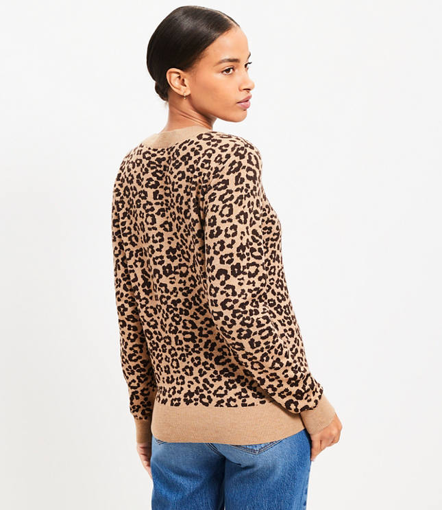 Leopard Print Luxe Knit Sweater image number 2