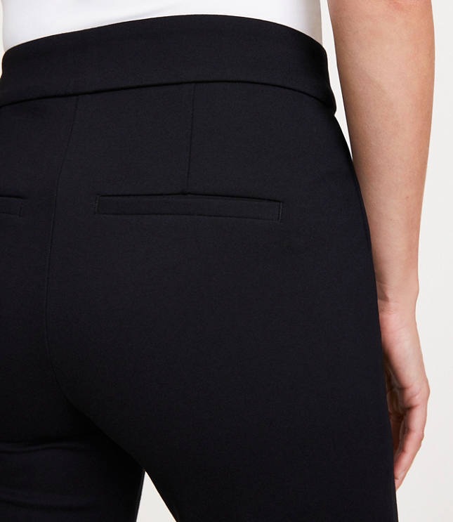 Petite Curvy LOFT Versa Ponte Deluxe Flare Pants carousel Product Image 3