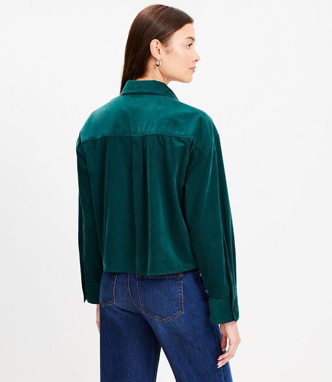 Cotton Corduroy Modern Pocket Shirt