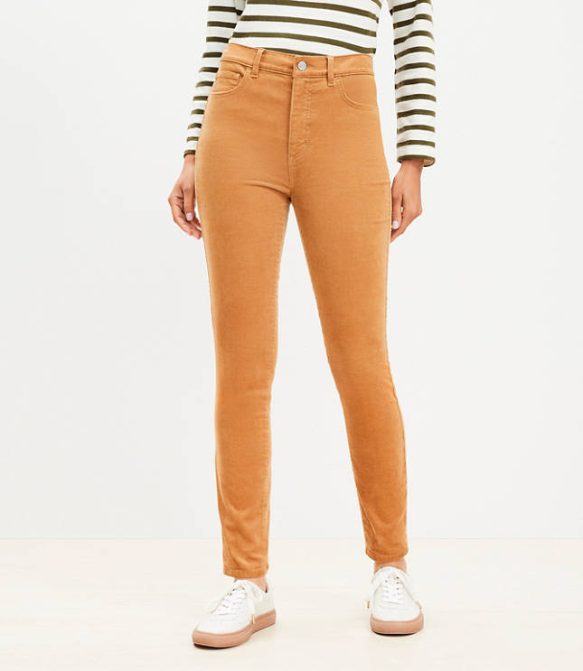 Tall Skinny Pants in Corduroy - Perfect Camel