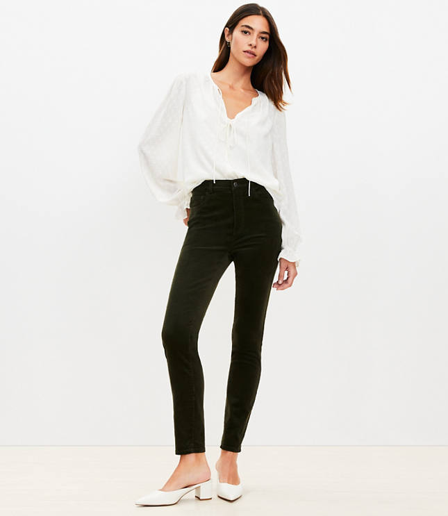 Tall Skinny Pants in Corduroy - Dark Caper