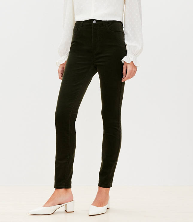 Tall Skinny Pants in Corduroy - Dark Caper