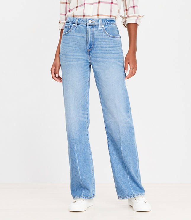 Petite Slouchy Boyfriend Jeans in Light Vintage Indigo Wash