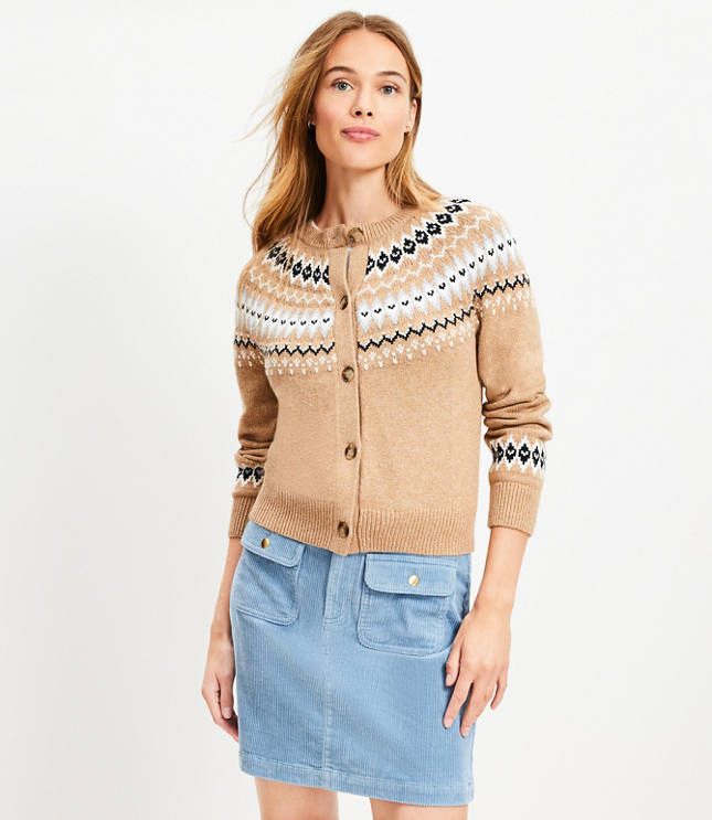 Round Fair Isle Cardigan