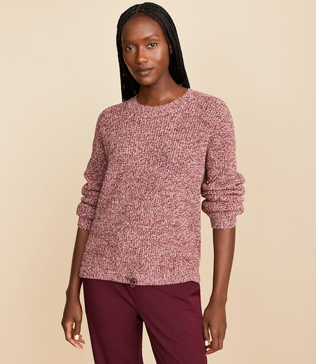 Petite Paisley V-Neck Sweater