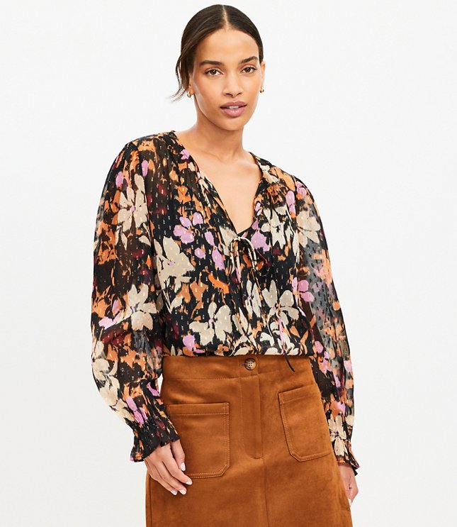 Shimmer Tweed Cropped Shirt Jacket