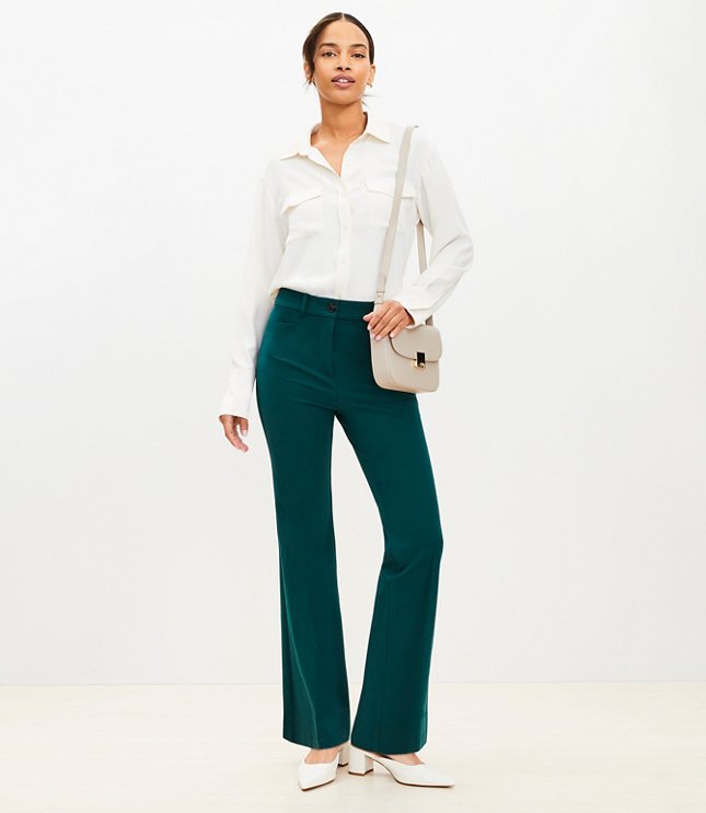 Petite Sutton Flare Pants in Bi-Stretch