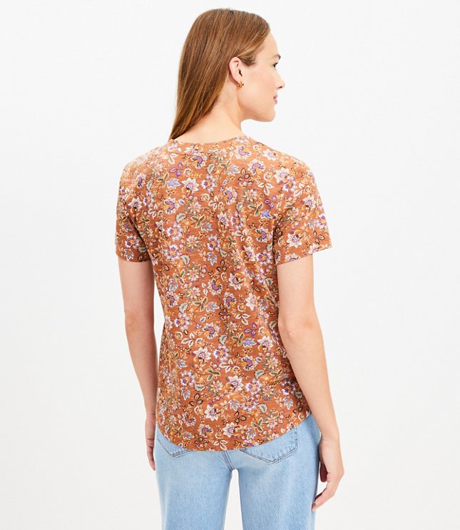 Petite Floral Everyday V-Neck Tee