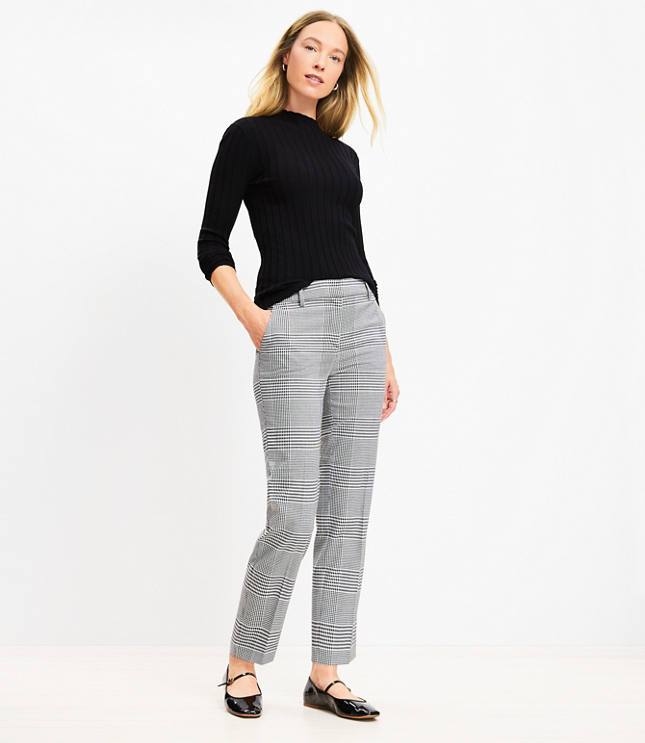 Petite Riviera Slim Pants in Houndstooth