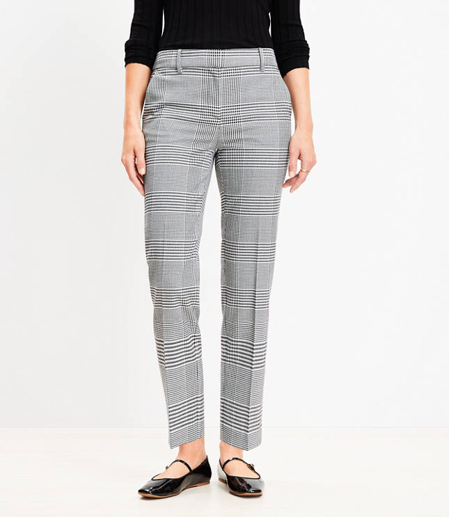 Petite Riviera Slim Pants in Houndstooth