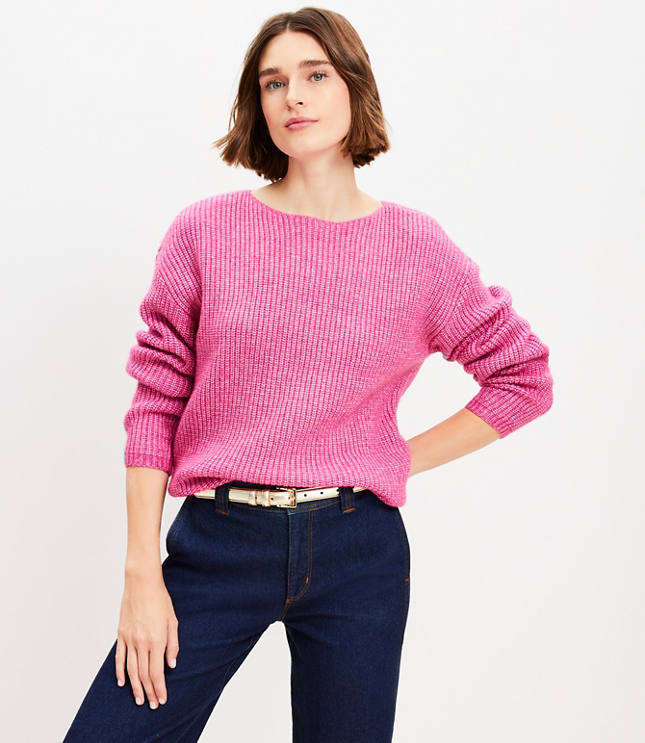 Ribbed Knit Polo Sweaters | Loft