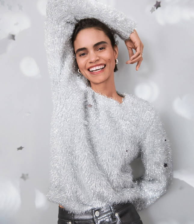 Sparkle Fuzzy Sweater