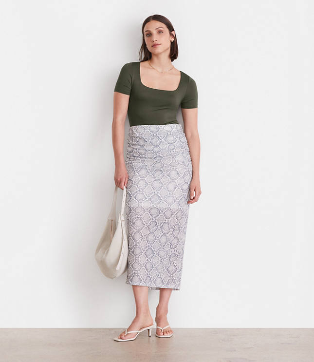 LOFT Versa 360 Knit Square Neck Tee