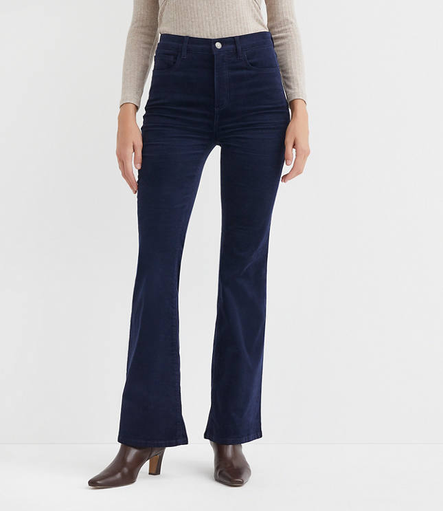 Slim Flare Pants in Corduroy