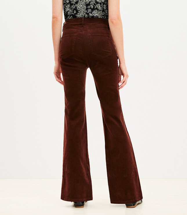 Slim Flare Pants Corduroy