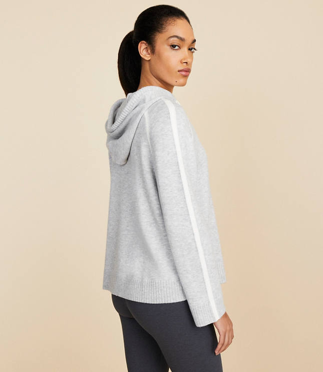 Lou & Grey Heathered Tipped Hoodie Sweater