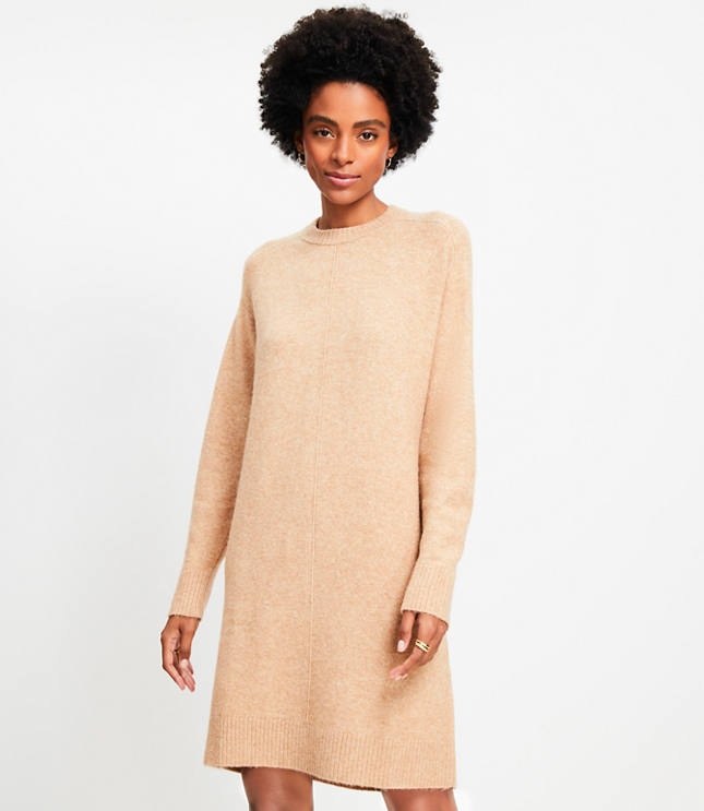 Saddle Sleeve Mini Sweater Dress