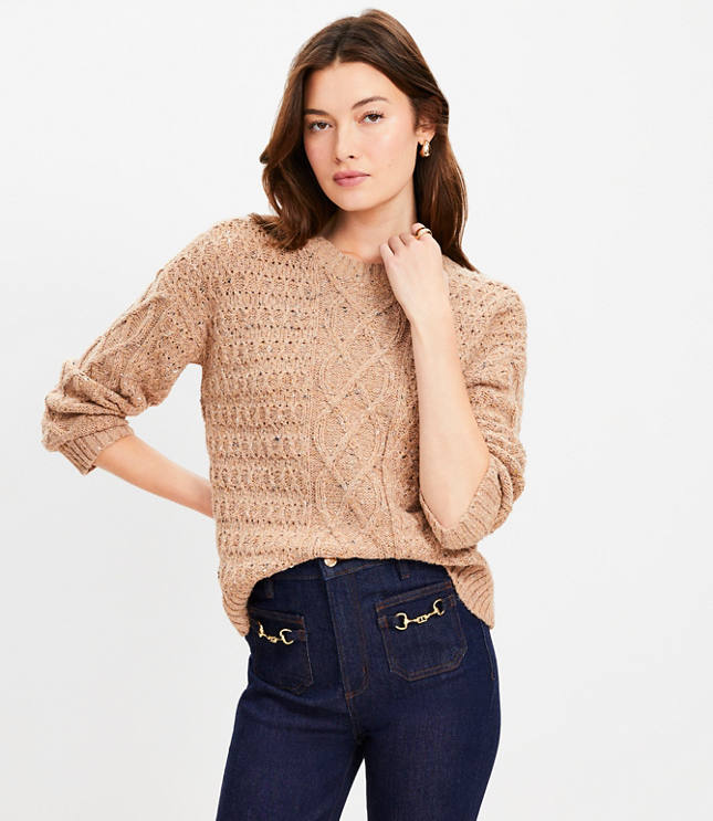 Petite Cable Sweater