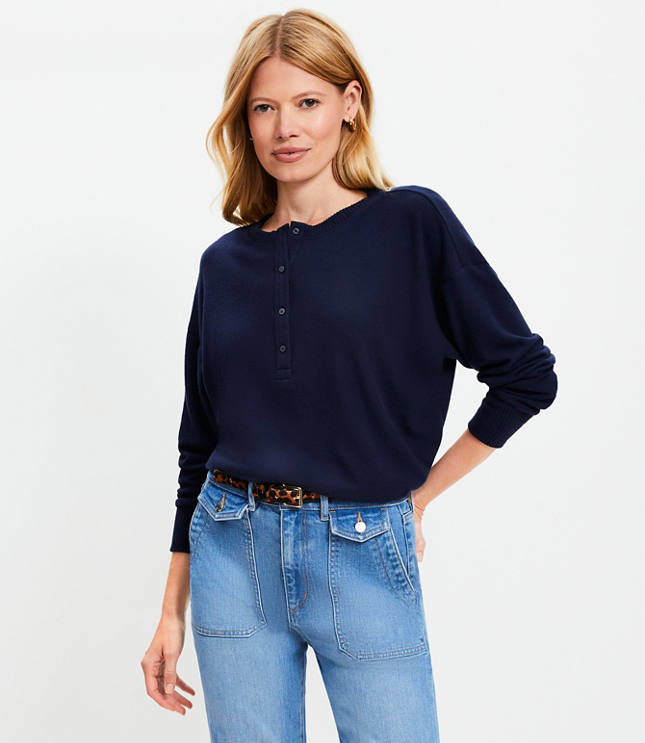 Relaxed Henley Top